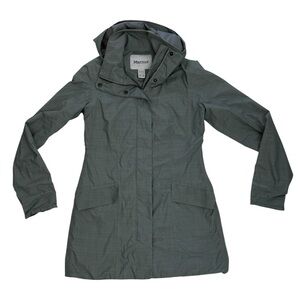 Marmot Rain Jacket Women’s XS Green Weather-Resistant Hooded LIKE NEW!